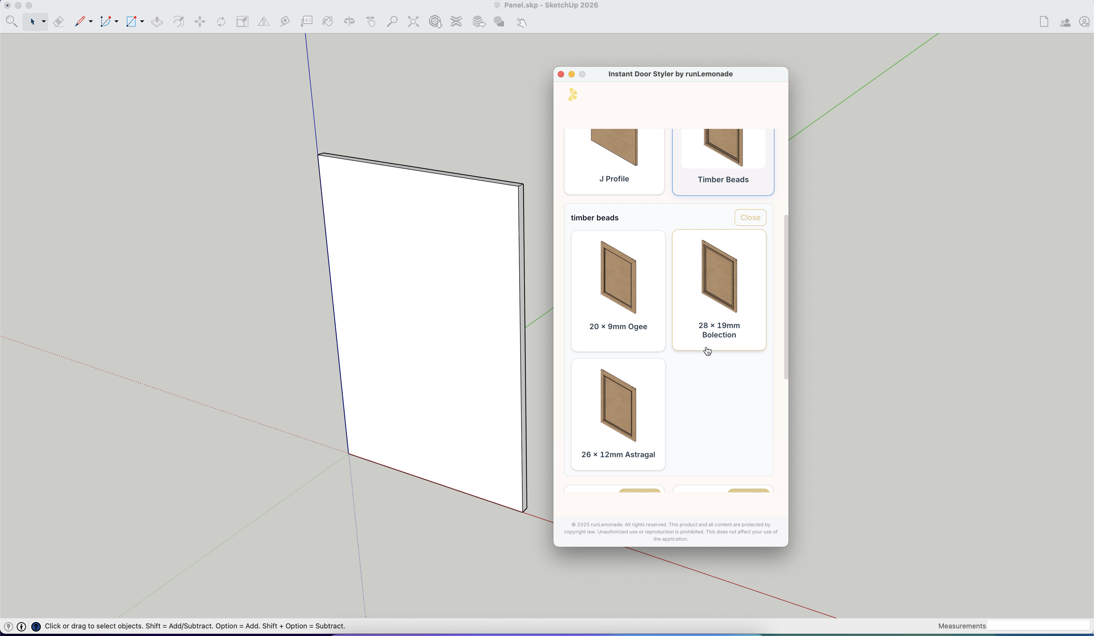 Instant Door Styler library overview