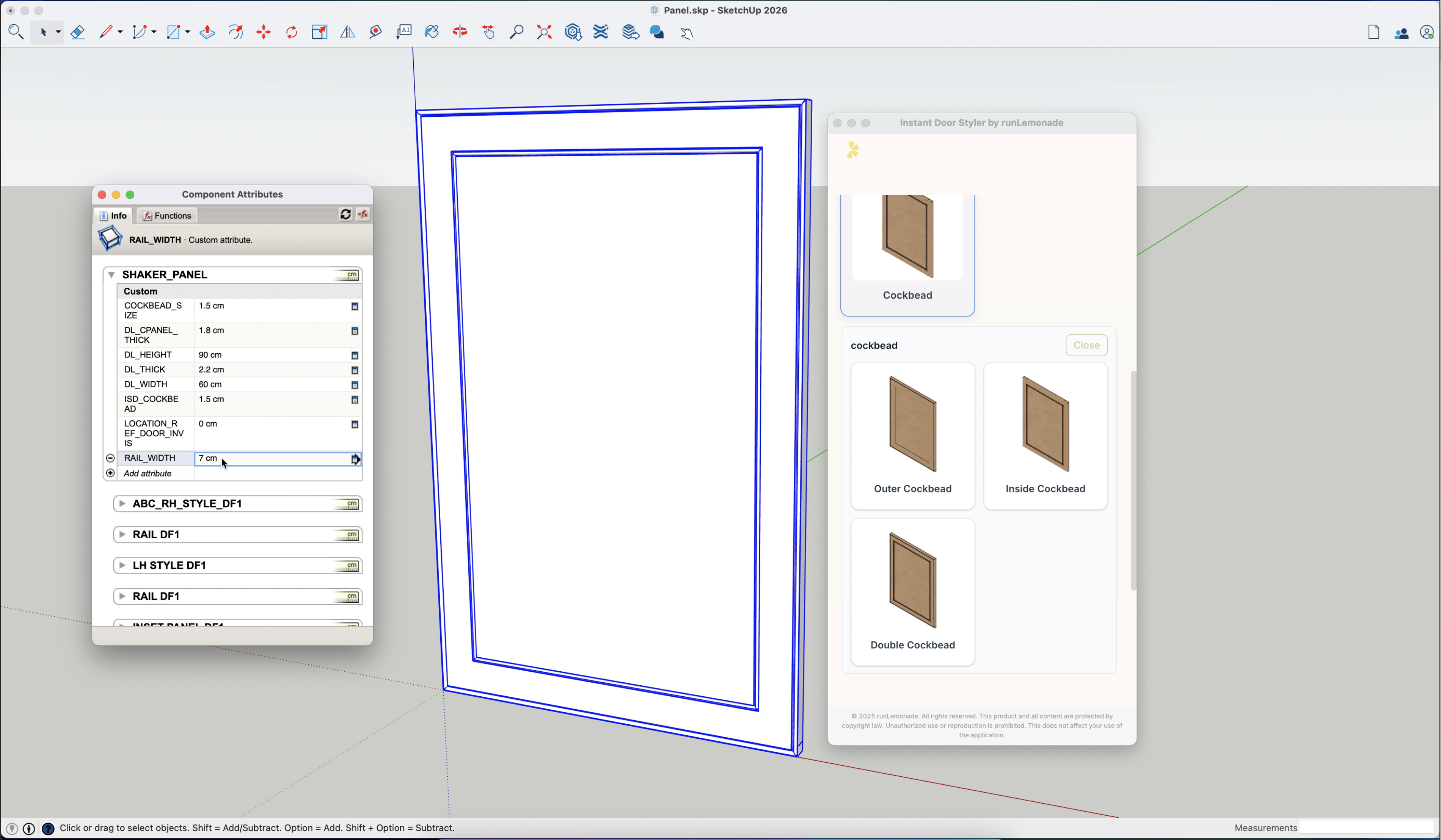 Instant Door Styler finished cabinetry